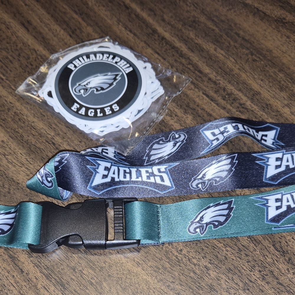 Philadelphia Eagles Lanyard and Sticker Set